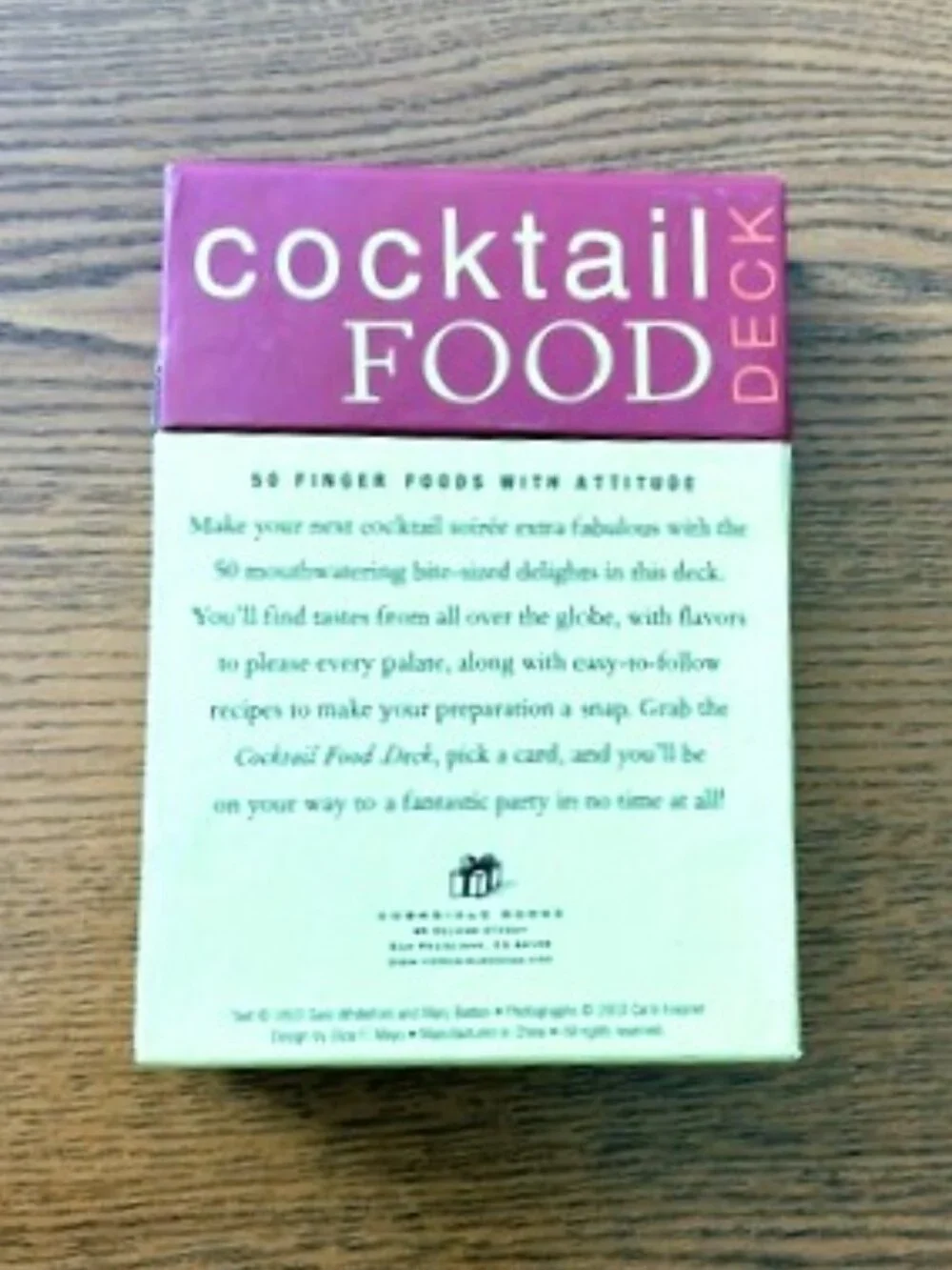 Cookbook and Recipe Cards for Appetizers and Party Foods